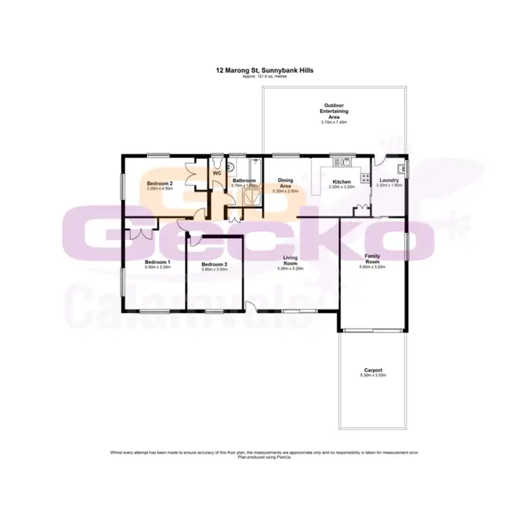 Floorplan of Homely house listing, 12 Marong Street, Sunnybank Hills QLD 4109