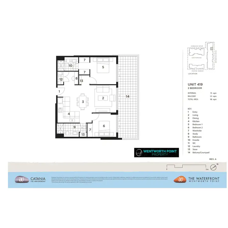 Floorplan of Homely apartment listing, 419/16 Baywater Drive, Wentworth Point NSW 2127