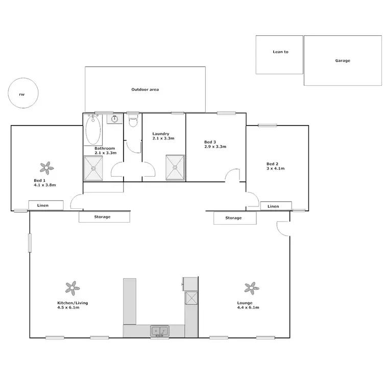 Floorplan of Homely house listing, 12 Elanora Avenue, Tumby Bay SA 5605