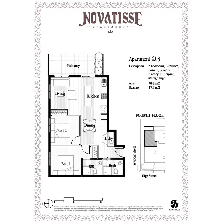 Floorplan of Homely apartment listing, 5.02/142-144 High Street, Preston VIC 3072