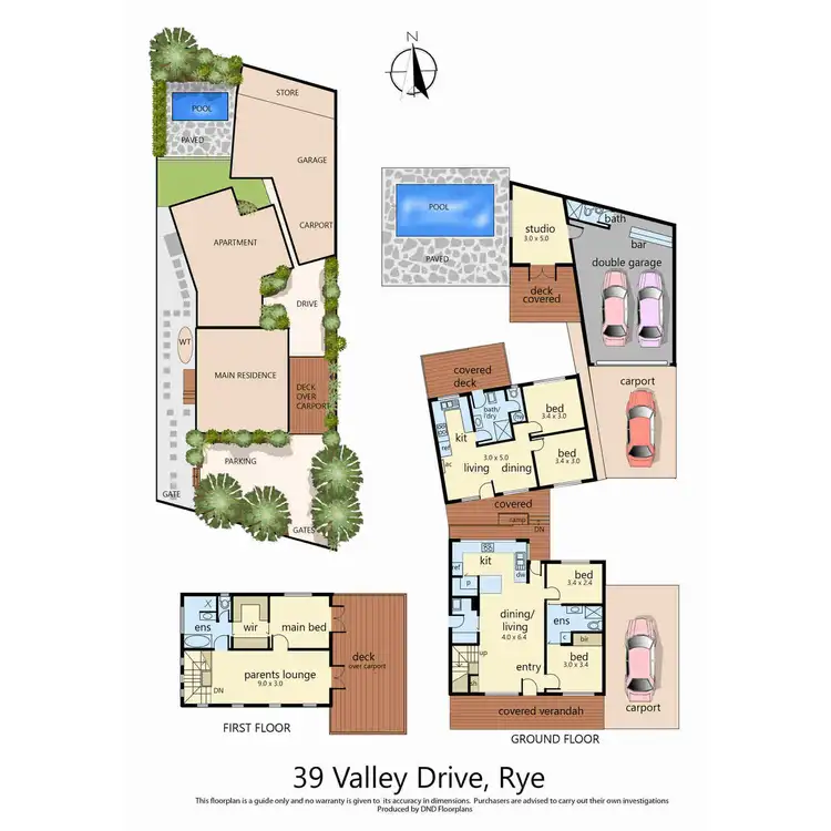 Floorplan of Homely house listing, 39 Valley Drive, Rye VIC 3941