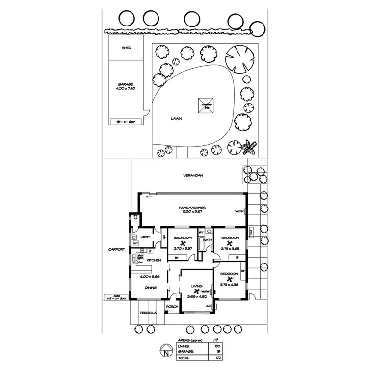 Floorplan of Homely house listing, 51 Condada Avenue, Park Holme SA 5043