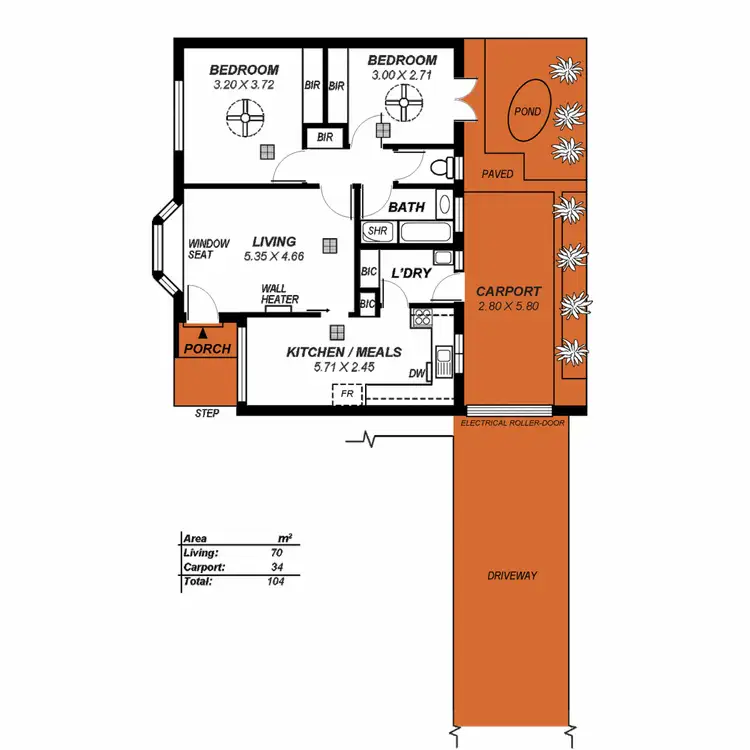 Floorplan of Homely unit listing, 7/17 Orange Grove, Kensington Park SA 5068