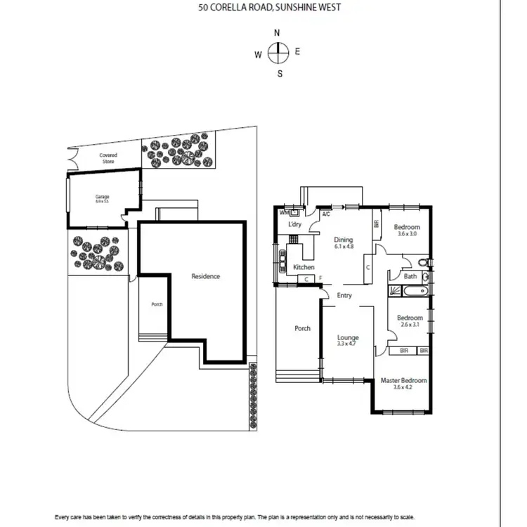 Floorplan of Homely house listing, 50 Corella Road, Sunshine West VIC 3020