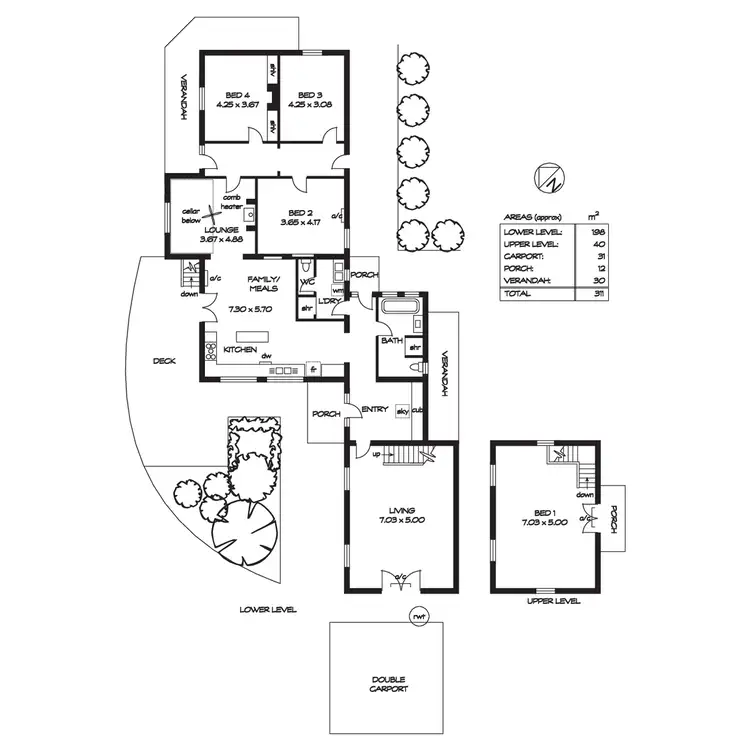 Floorplan of Homely house listing, 57 Sturt Valley Road, Stirling SA 5152