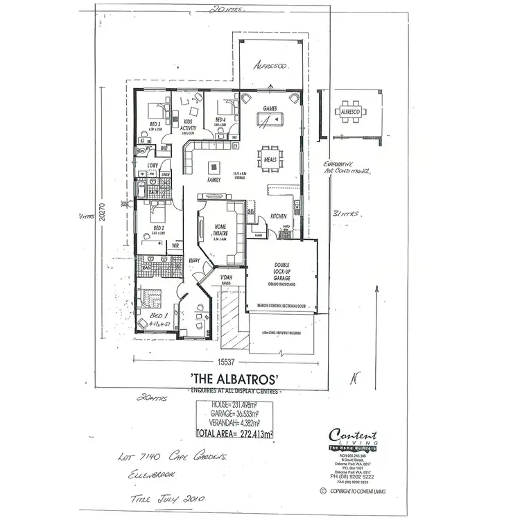 Floorplan of Homely house listing, 7 Cape Gardens, Ellenbrook WA 6069