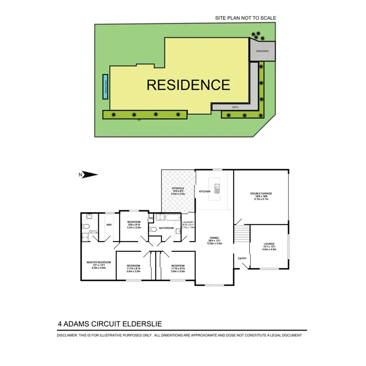Floorplan of Homely house listing, 4 Adams Circuit, Elderslie NSW 2570