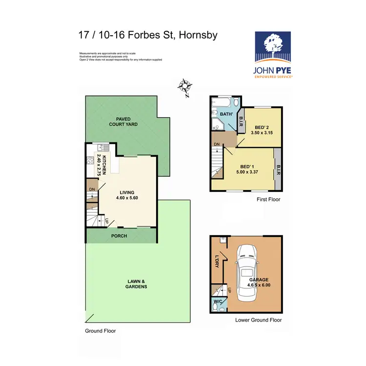 Floorplan of Homely townhouse listing, 17/10-16 Forbes Street, Hornsby NSW 2077