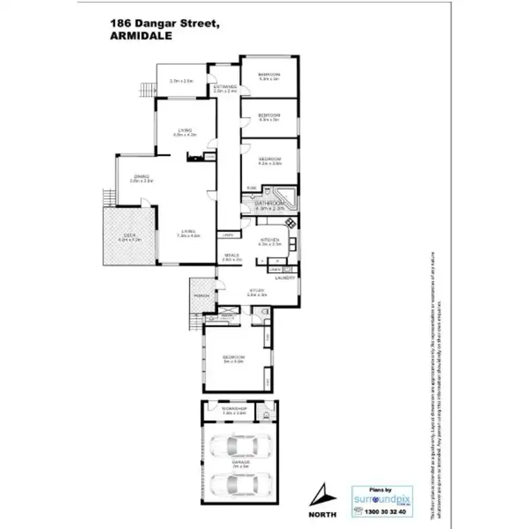 Floorplan of Homely house listing, 186 Dangar Street, Armidale NSW 2350