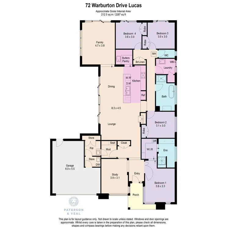 Floorplan of Homely house listing, 72 Warburton Drive, Lucas VIC 3350