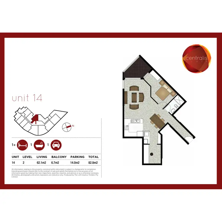 Floorplan of Homely apartment listing, 14/130 Main Street, Blacktown NSW 2148