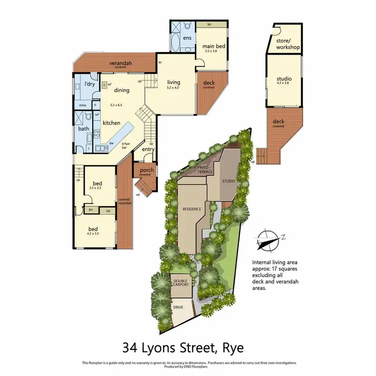 Floorplan of Homely house listing, 34 Lyons Street, Rye VIC 3941
