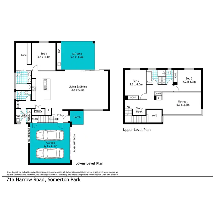 Floorplan of Homely house listing, 71A Harrow Road, Somerton Park SA 5044
