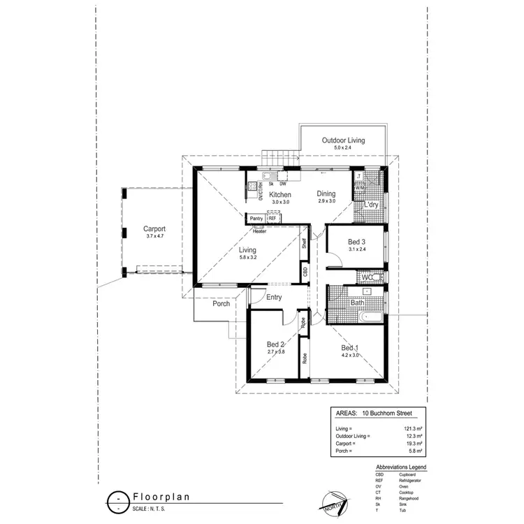 Floorplan of Homely house listing, 10 Buchhorn Street, Tolland NSW 2650