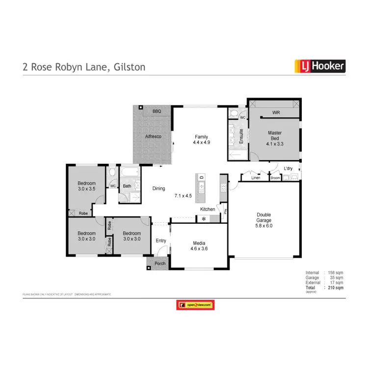 Floorplan of Homely house listing, 2 Rose Robyn Lane, Gilston QLD 4211