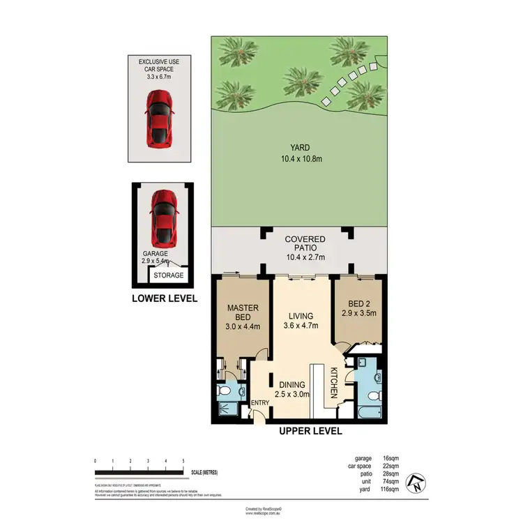 Floorplan of Homely apartment listing, 2/66 Sisley Street, St Lucia QLD 4067