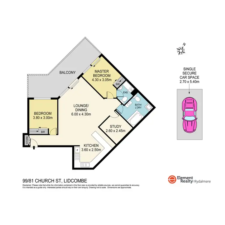 Floorplan of Homely apartment listing, 99/81 Church Street, Lidcombe NSW 2141