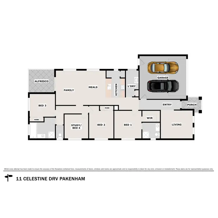 Floorplan of Homely house listing, 11 Celestine Drive, Officer VIC 3809