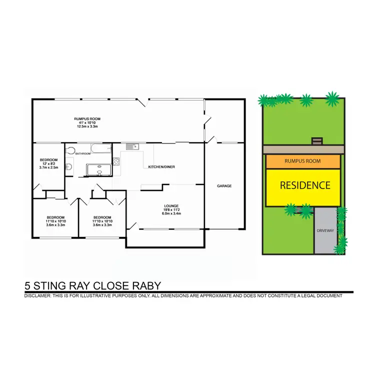Floorplan of Homely house listing, 5 Stingray Close, Raby NSW 2566