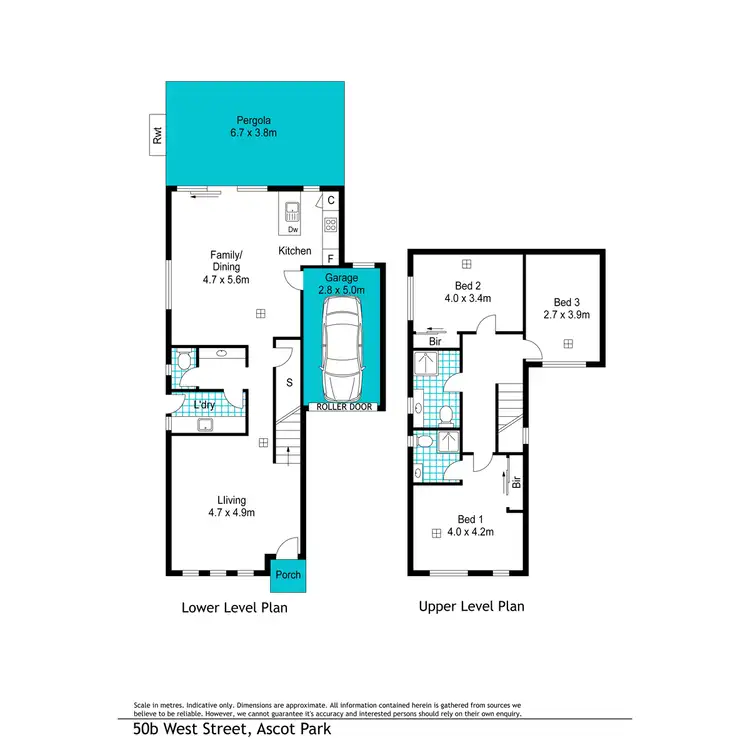Floorplan of Homely townhouse listing, 50B West Street, Ascot Park SA 5043