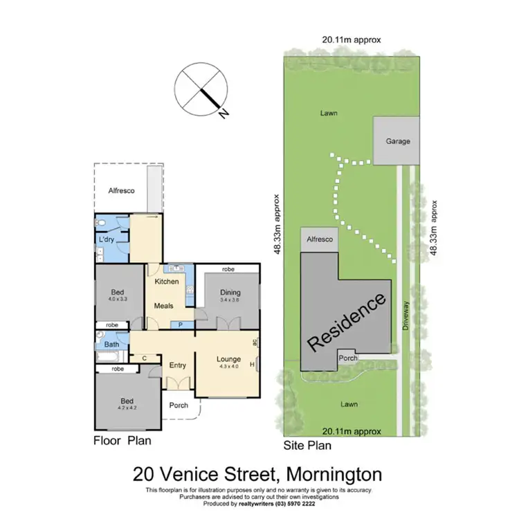 Floorplan of Homely house listing, 20 Venice Street, Mornington VIC 3931