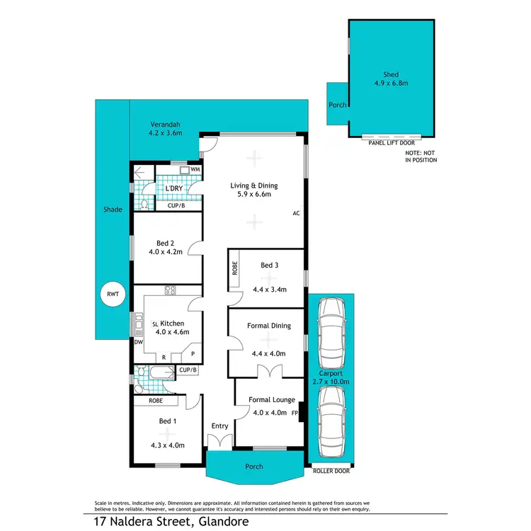 Floorplan of Homely house listing, 17 Naldera Street, Glandore SA 5037
