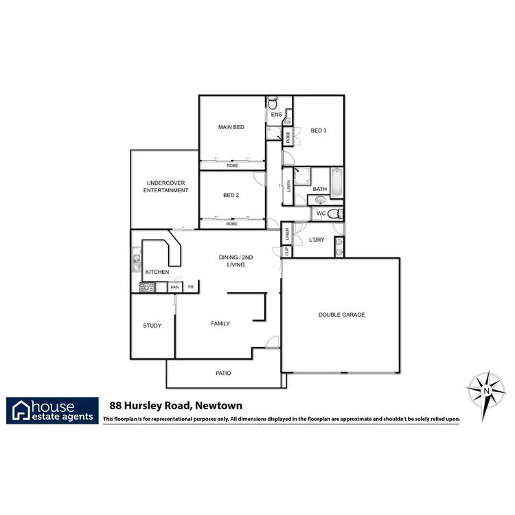 Floorplan of Homely house listing, 88 Hursley Road, Newtown QLD 4350