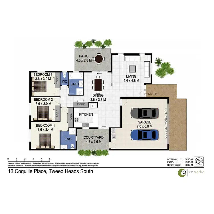 Floorplan of Homely house listing, 13 Coquille Place, Tweed Heads South NSW 2486