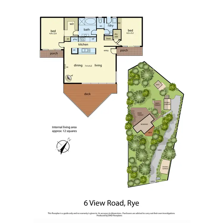 Floorplan of Homely house listing, 6-8 View Road, Rye VIC 3941