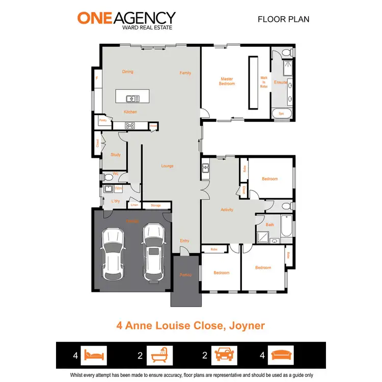 Floorplan of Homely rural property listing, 4 Anne Louise Close, Joyner QLD 4500