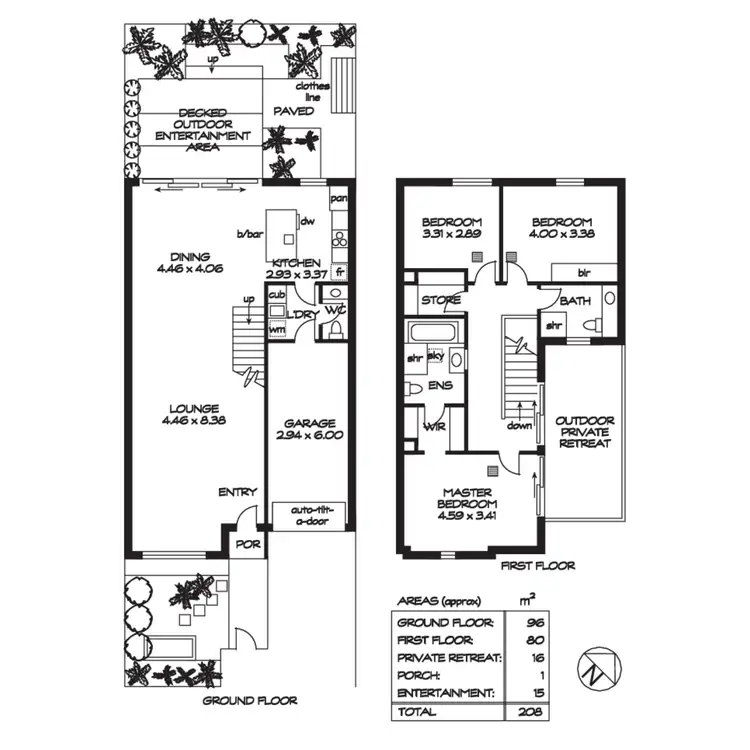 Floorplan of Homely townhouse listing, 121 Rundle Street, Kent Town SA 5067