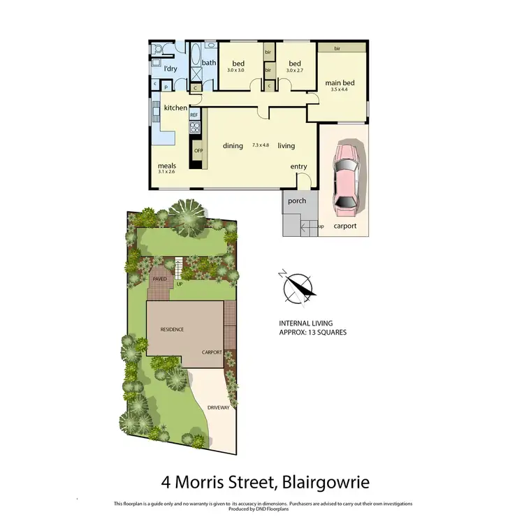 Floorplan of Homely house listing, 4 Morris Street, Blairgowrie VIC 3942