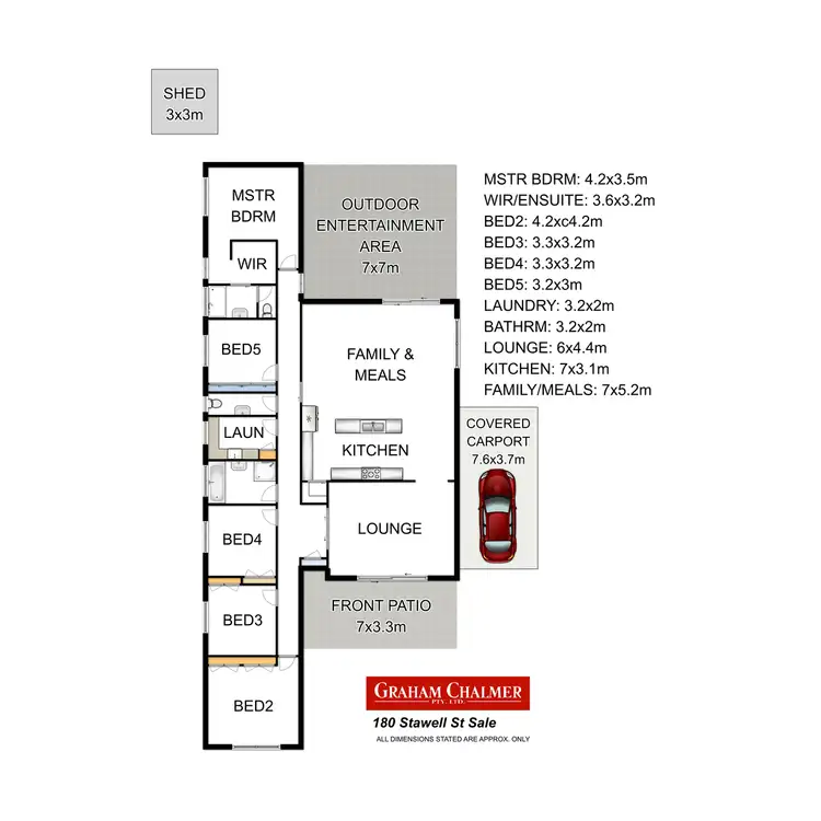 Floorplan of Homely house listing, 180 Stawell Street, Sale VIC 3850