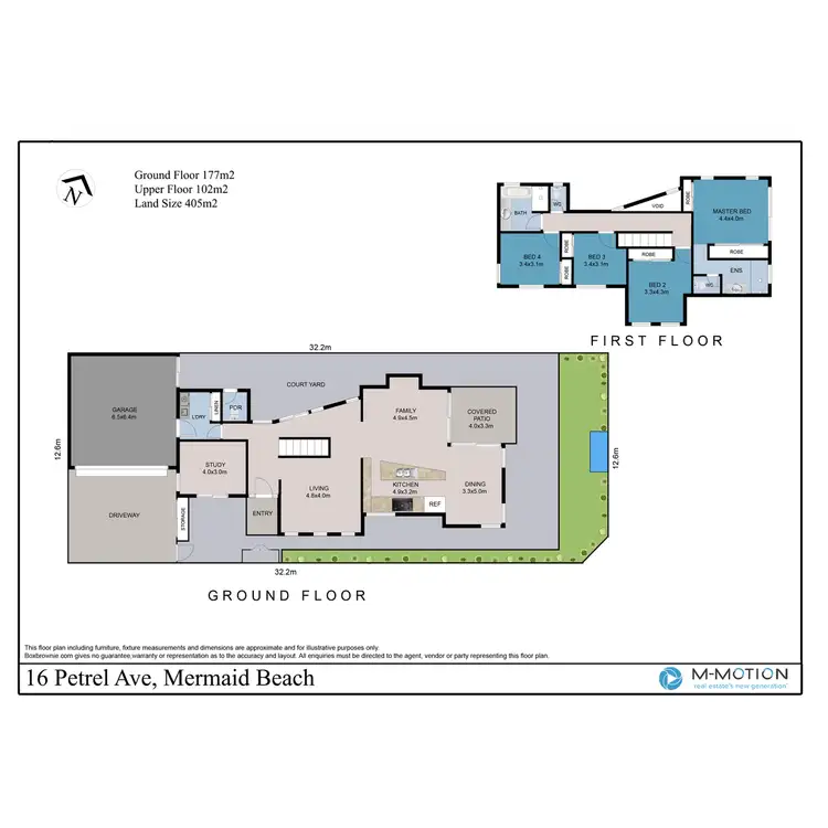 Floorplan of Homely house listing, 16 Petrel Avenue, Mermaid Beach QLD 4218