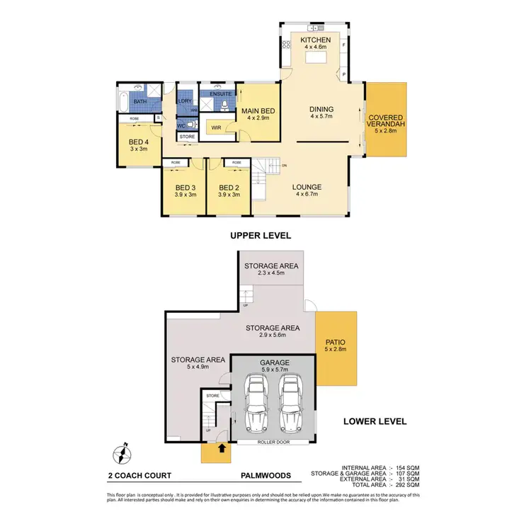 Floorplan of Homely house listing, 2 Coach Court, Palmwoods QLD 4555