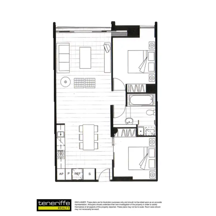 Floorplan of Homely apartment listing, 38 Skyring Terrace, Teneriffe QLD 4005