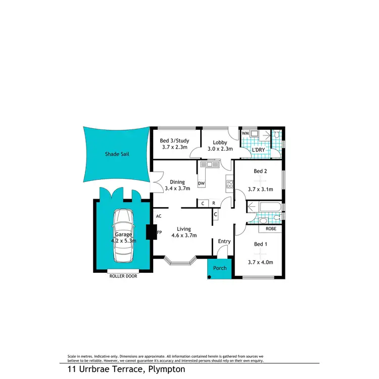 Floorplan of Homely house listing, 11 Urrbrae Terrace, Plympton SA 5038
