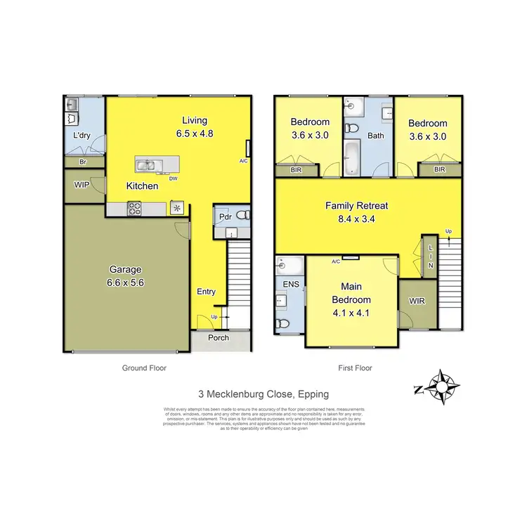 Floorplan of Homely townhouse listing, 3 Mecklenburg Close, Epping VIC 3076