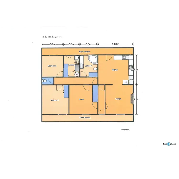 Floorplan of Homely house listing, 12 Scott Street, Camperdown VIC 3260