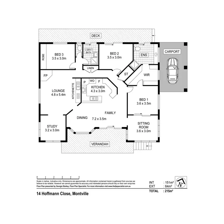 Floorplan of Homely house listing, 14 Hoffman Close, Montville QLD 4560