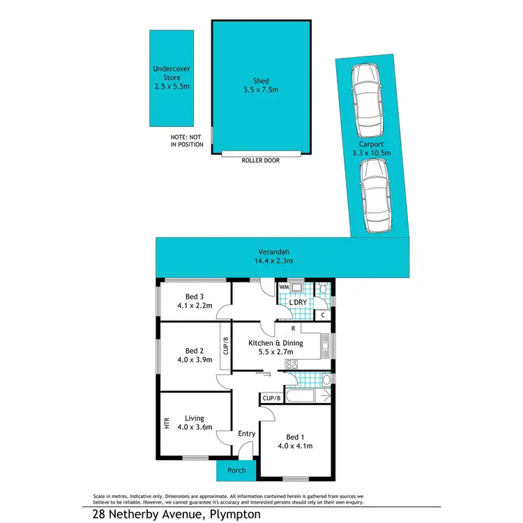 Floorplan of Homely house listing, 28 Netherby Avenue, Plympton SA 5038