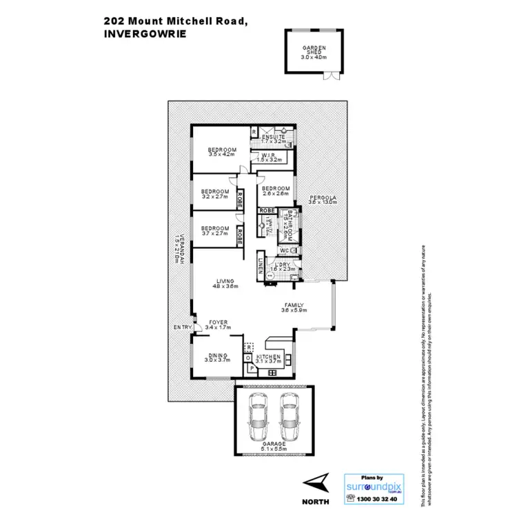 Floorplan of Homely rural property listing, 202 Mount Mitchell Road, Armidale NSW 2350