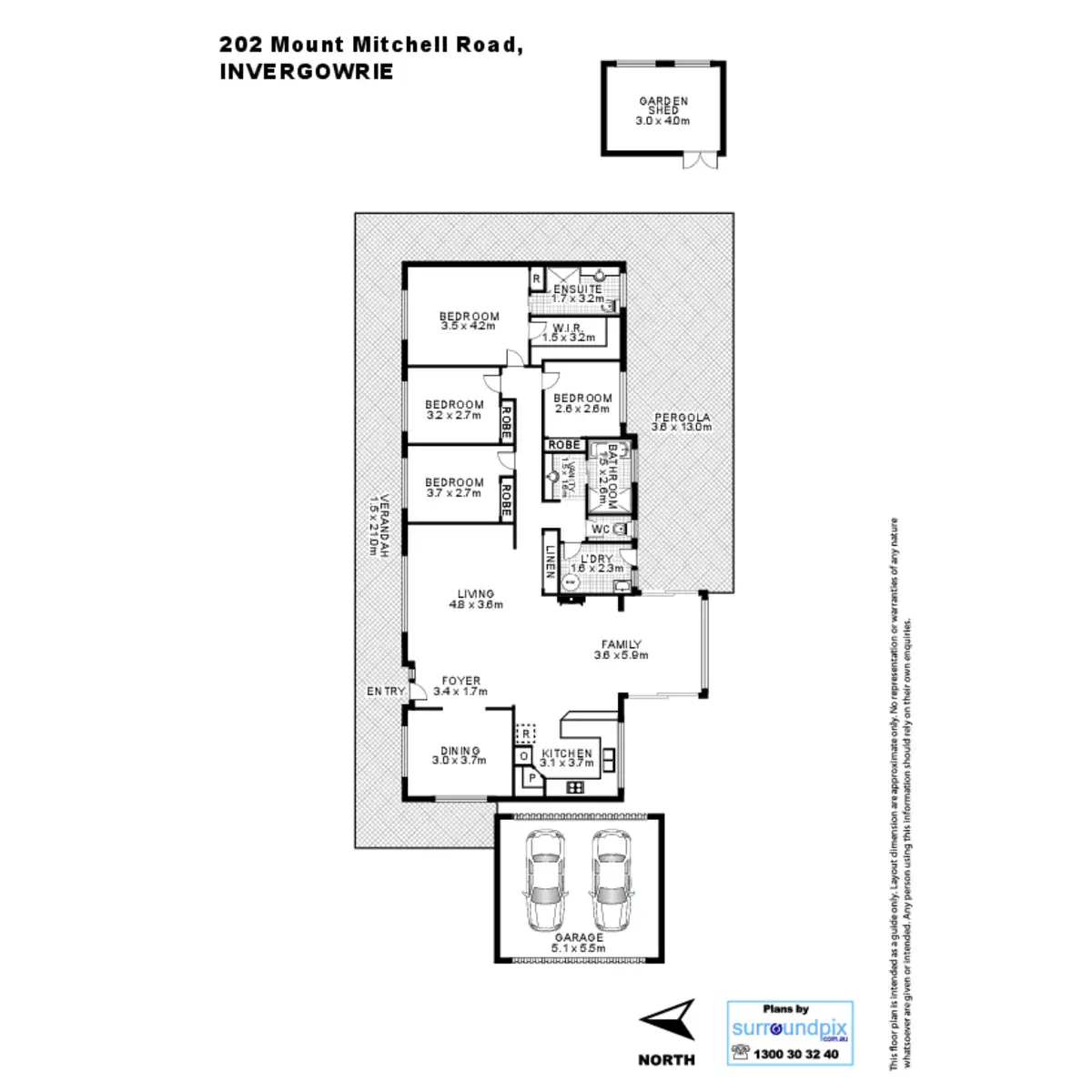 Floorplan of Homely rural property listing, 202 Mount Mitchell Road, Armidale NSW 2350