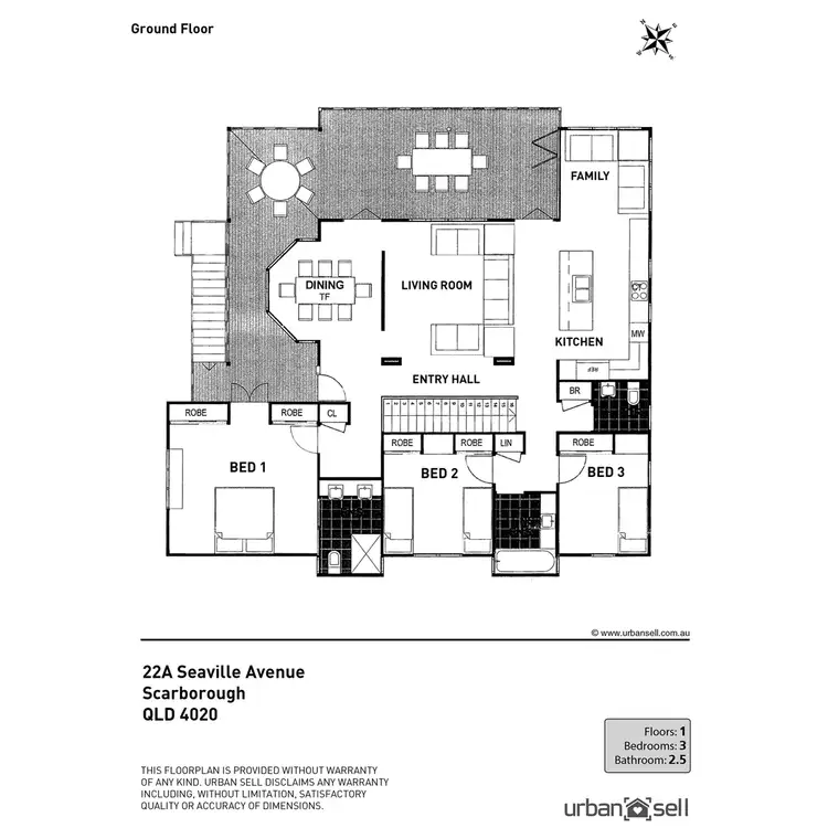 Floorplan of Homely house listing, 22A Seaville Avenue, Scarborough QLD 4020