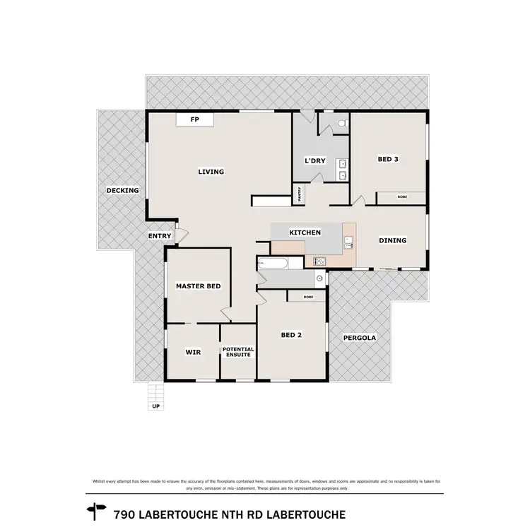 Floorplan of Homely house listing, 790 Labertouche Nth Road, Labertouche VIC 3816