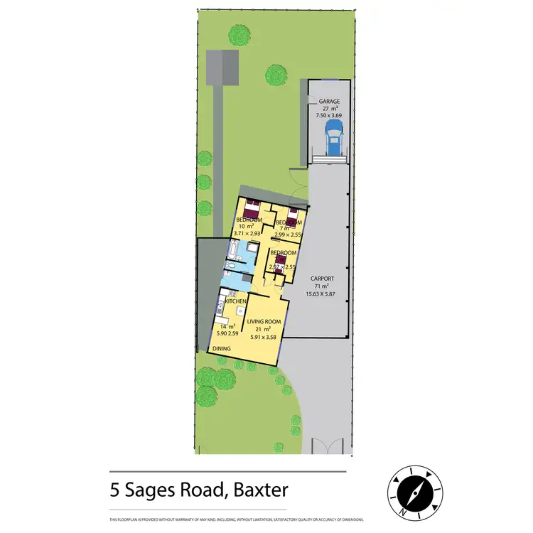 Floorplan of Homely house listing, 5 Sages Road, Baxter VIC 3911