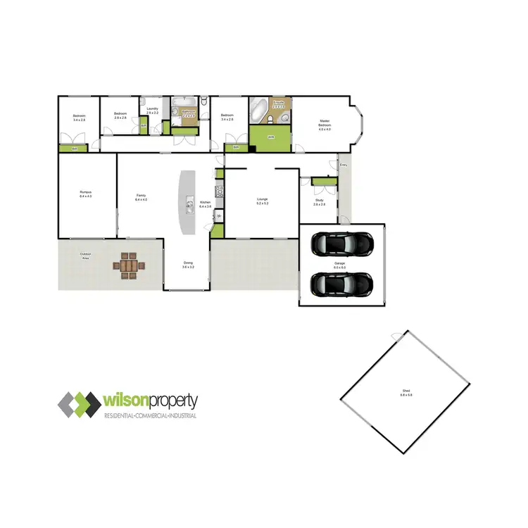 Floorplan of Homely house listing, 4 Merino Court, Traralgon VIC 3844