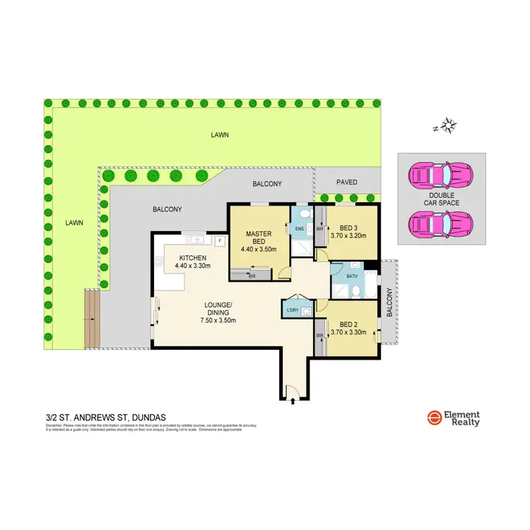 Floorplan of Homely apartment listing, 3/2 St Andrews Street, Dundas NSW 2117