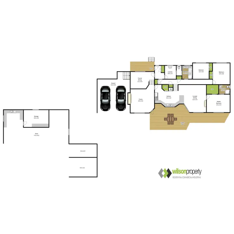 Floorplan of Homely rural property listing, 420 Frasers Lane, Glengarry VIC 3854
