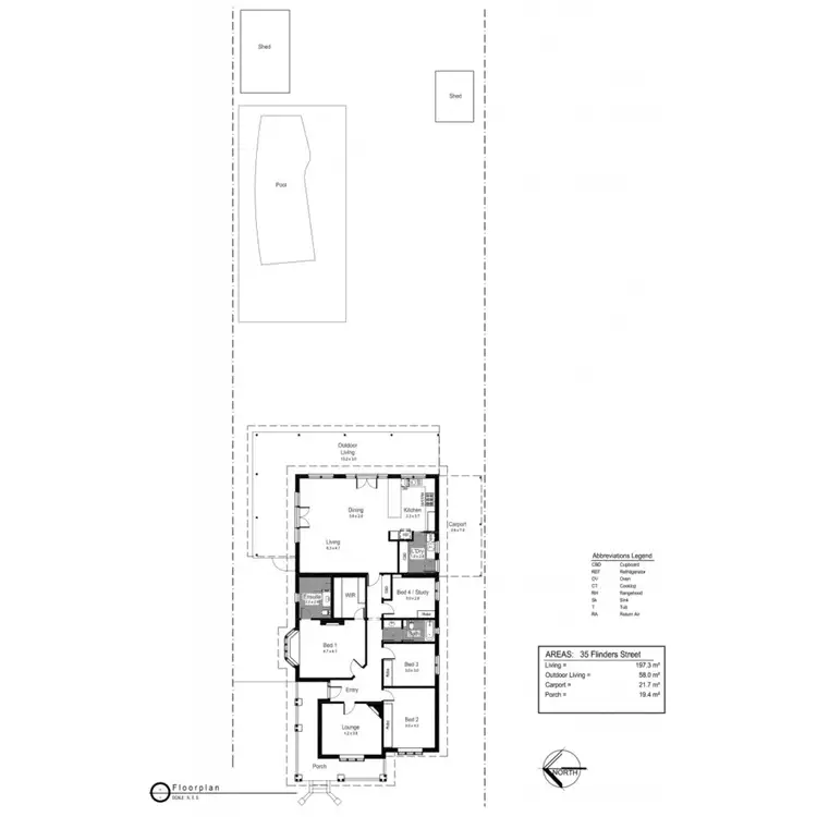 Floorplan of Homely house listing, 35 Flinders Street, Turvey Park NSW 2650